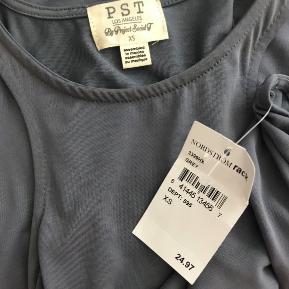 NWT Project Social T Gray Midi Dress Size XS - Picture 5 of 6
